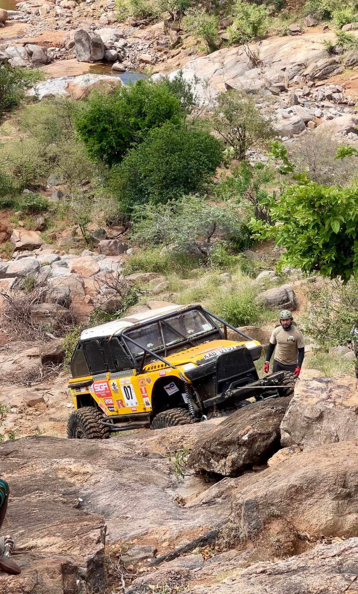 Mahesh Bhatti, Car. no 7 driver. sga rhino charge sponsored car