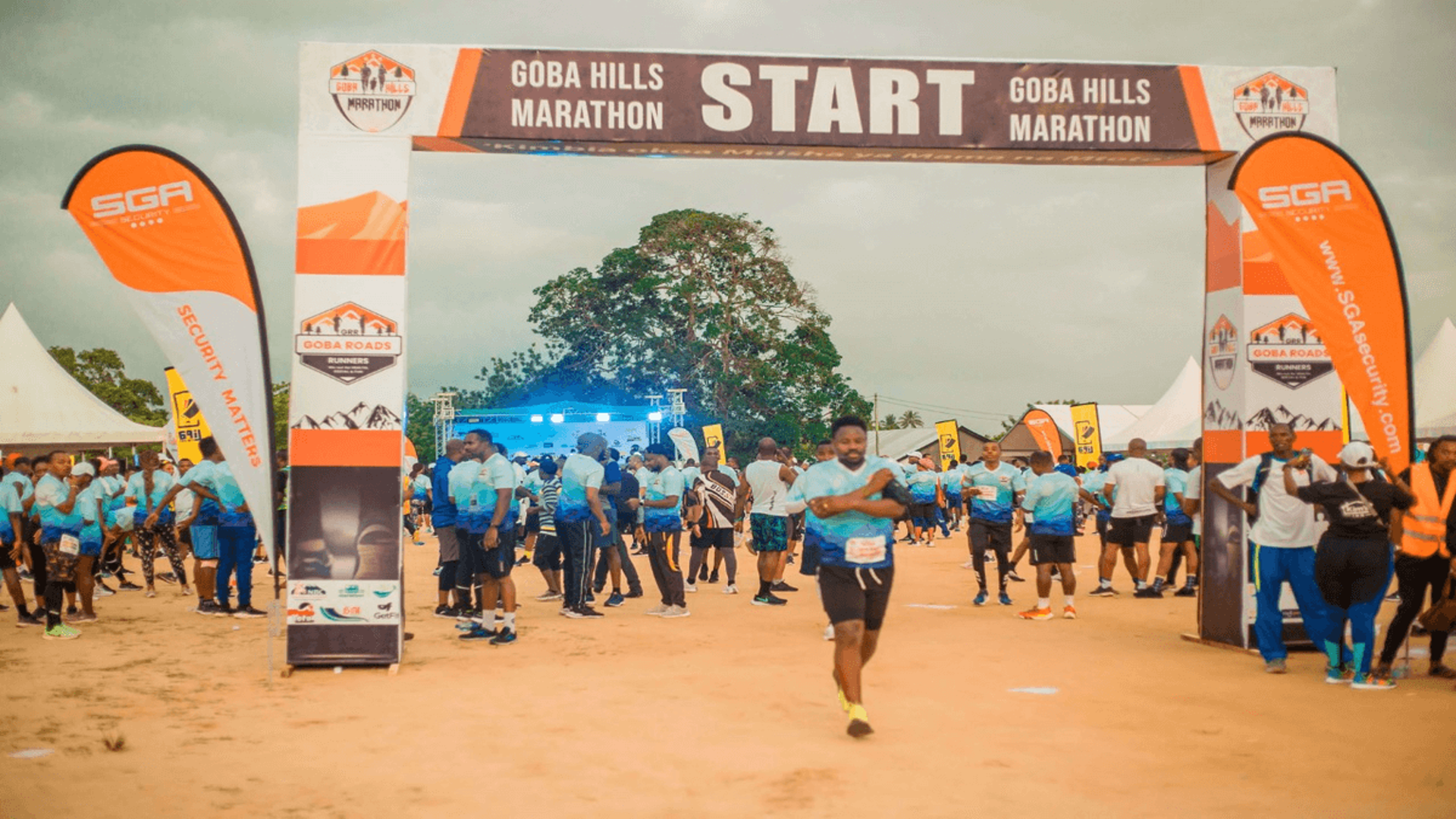 Goba hills marathon starting point