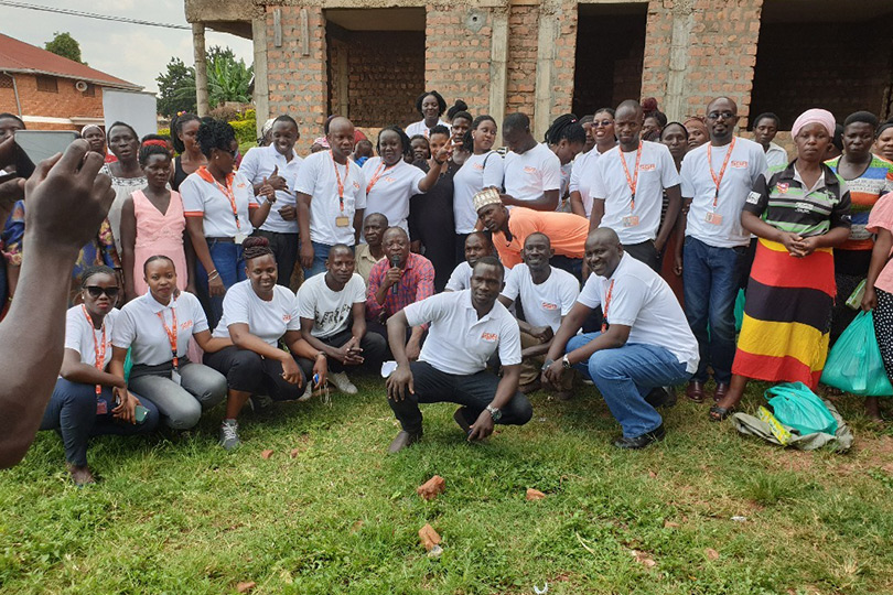 People posing for a group photo