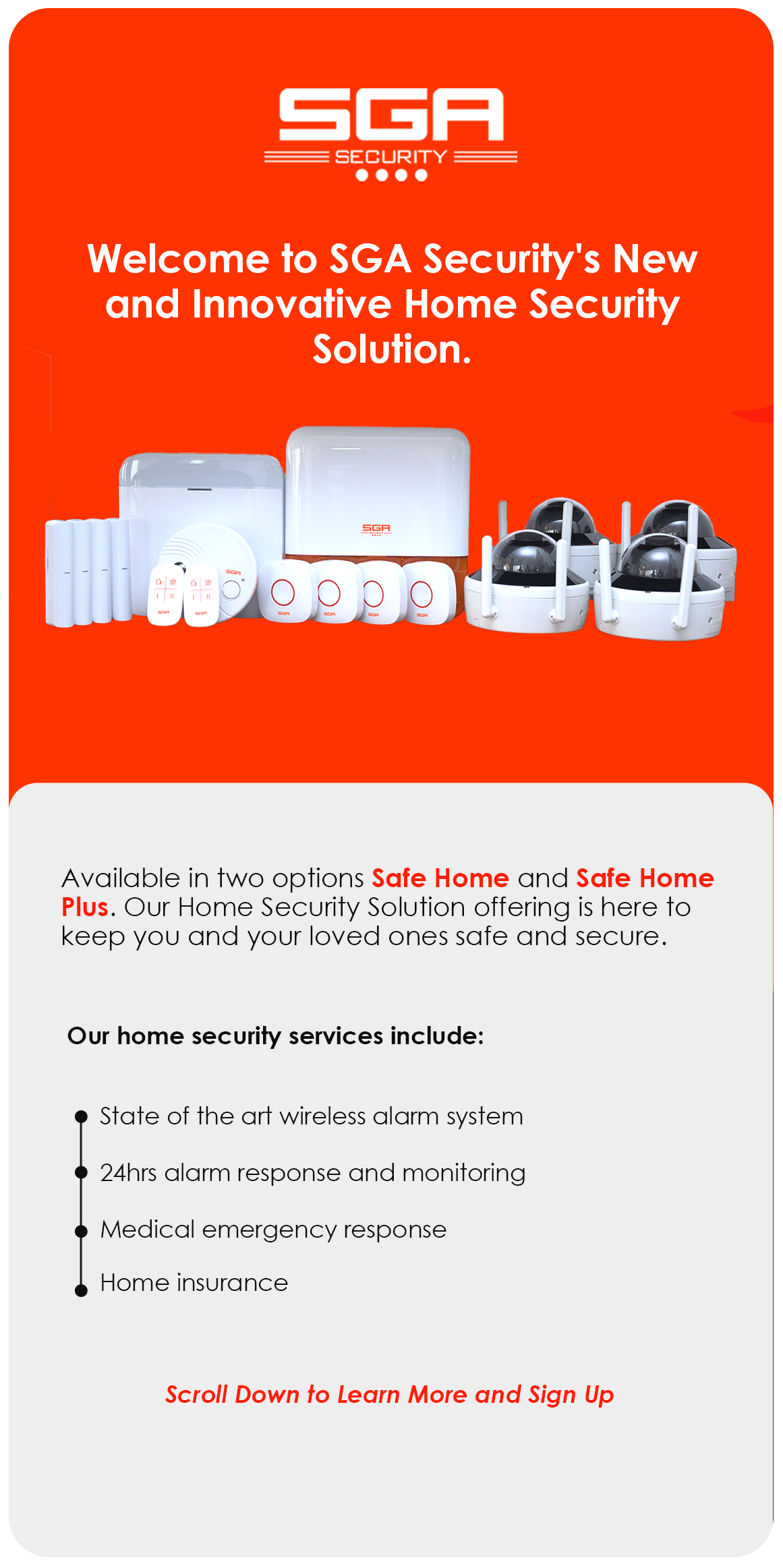 SGA Home Security Solution